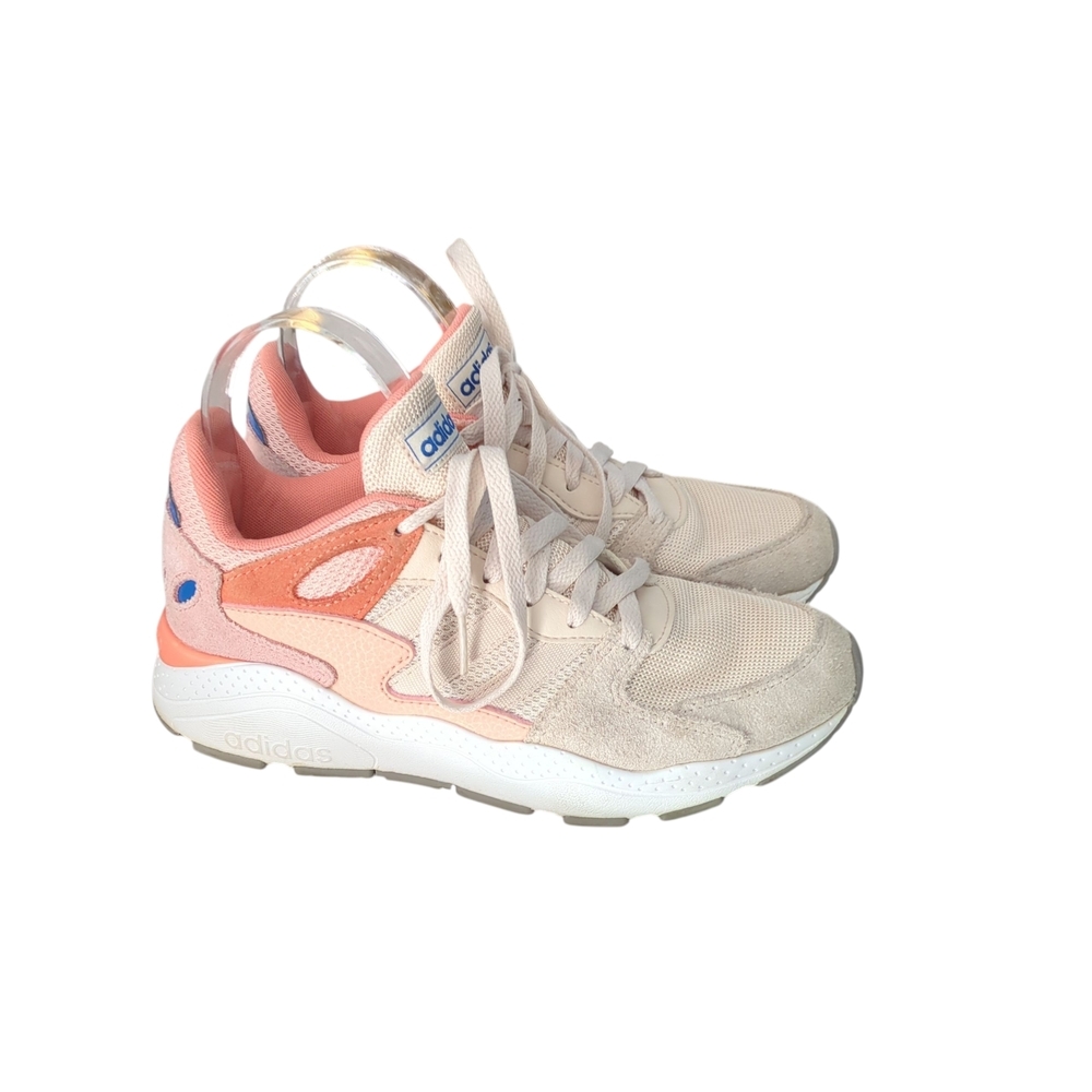Adidas Cloudform Crazy Chaos Running Sneakers. Linen/Pink. W 6.5‎